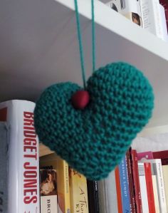 corazón verde botón