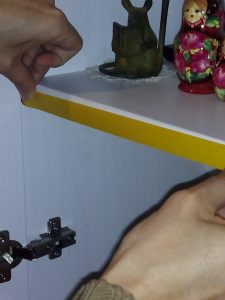 puntilla blanca cinta coloc