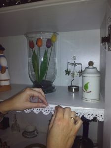 puntilla blanca colocación